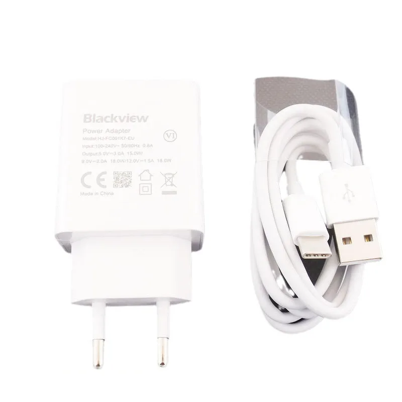 Original Charger and USB Cable for Blackview A95