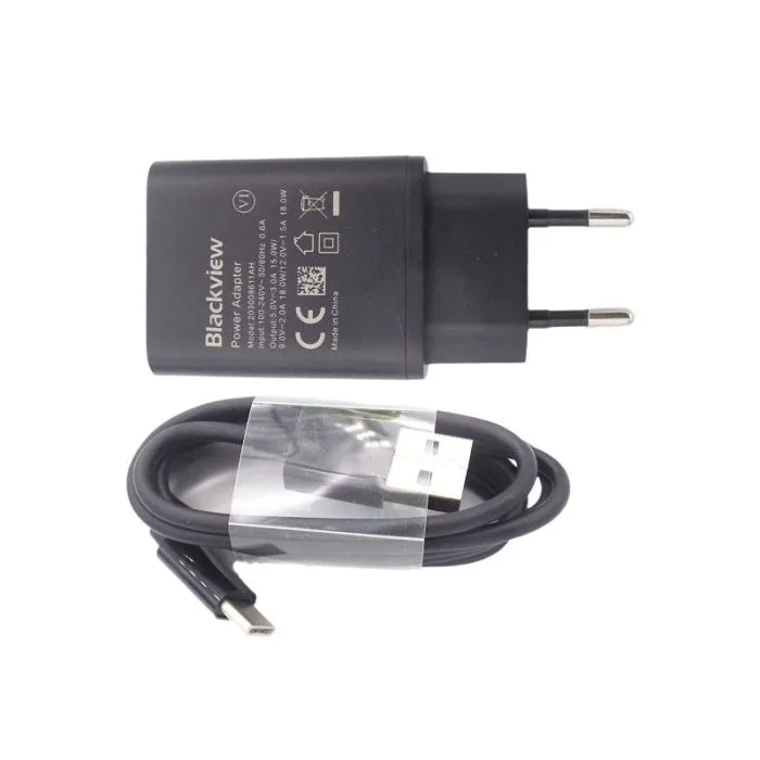 Original Charger and USB Cable for Blackview BL6000 Pro
