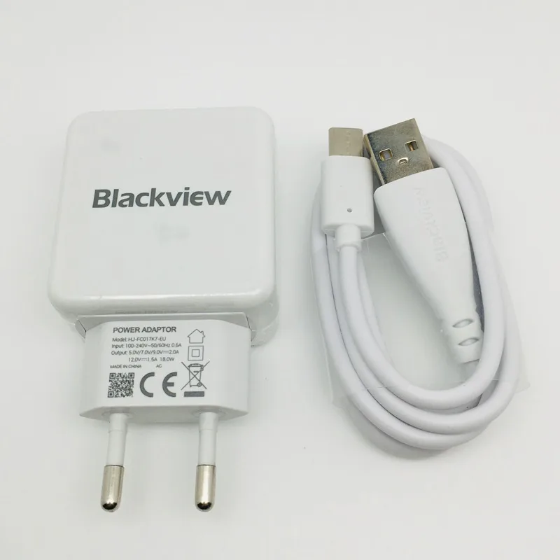 Original Charger and USB Cable for Blackview P6000
