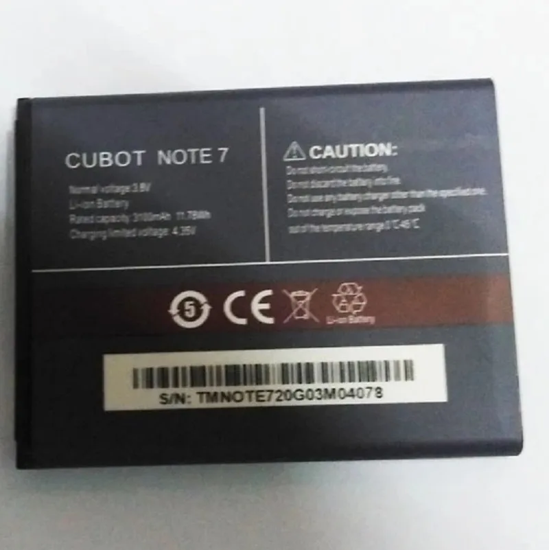 Original Battery for Cubot Note 7 replacement part