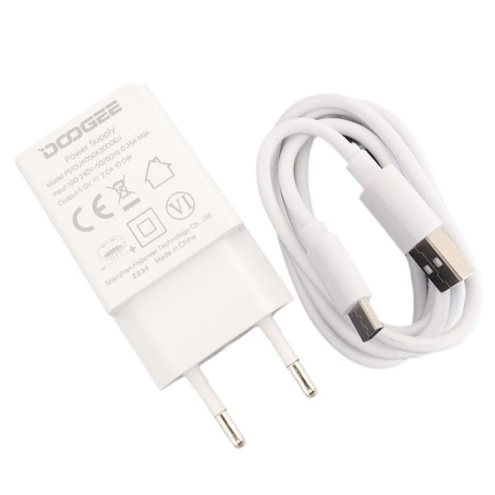 Original Charger and USB Cable for Doogee S61