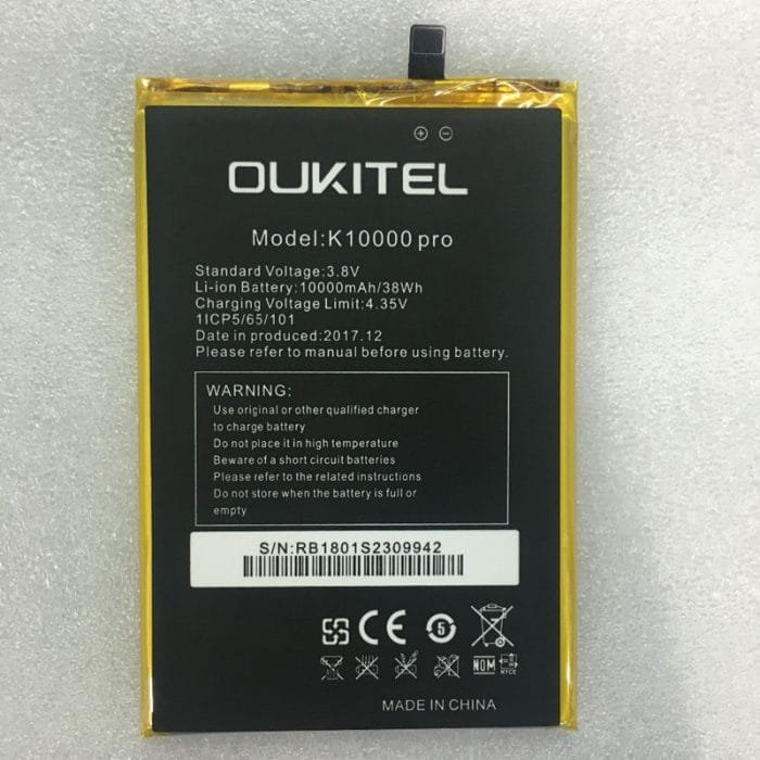 Original Battery for Oukitel K10000 Pro replacement part