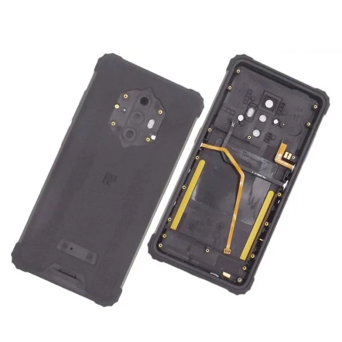 Original Back Cover Black with NFC and Sidekeys for Blackview BV6600 Replacement Part