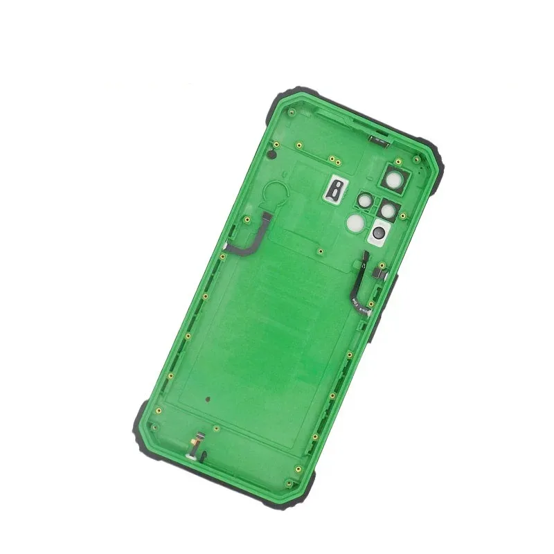 Original Back Cover Green with Receiver and Mic and Fingerprint for Blackview BV9200 Replacement Part