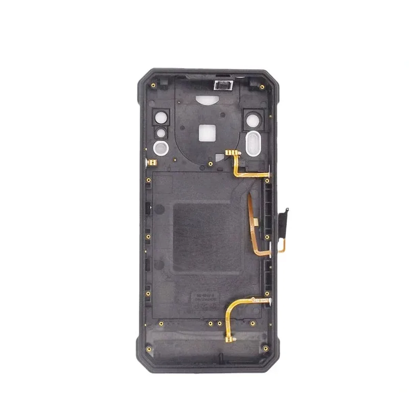 Original Back Cover Black with Fingerprint and Receiver and Sidekeys FPC for Oukitel WP21 Replacement Part