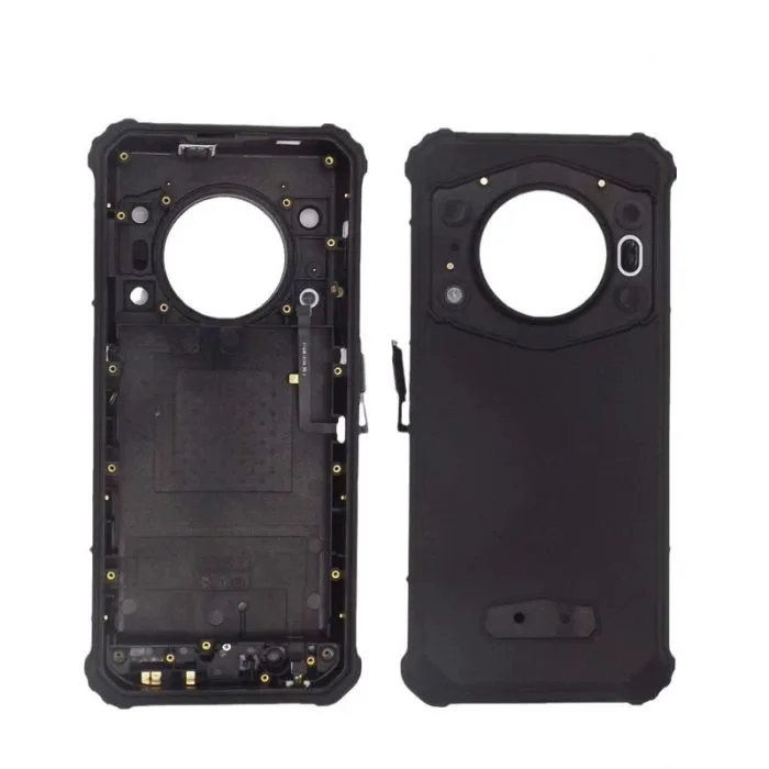 Original Back Cover Black with Fingerprint and Receiver for Oukitel WP22 Replacement Part