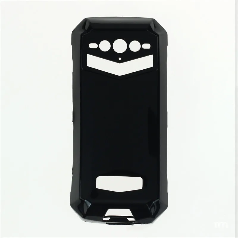 2PCS Case Cover TPU Soft Protective Case Black for Doogee S100 Pro