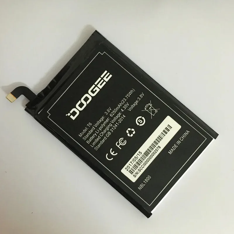 Original Battery for Doogee T6 Replacement Part