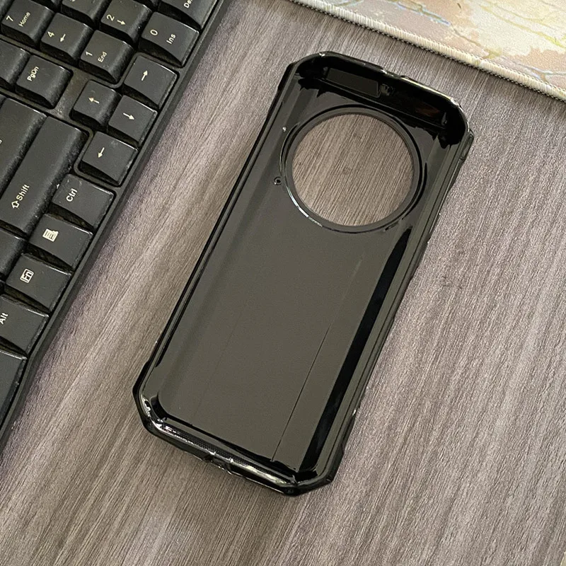 2PCS Case Cover TPU Soft Protective Case Black for Doogee V30 Pro