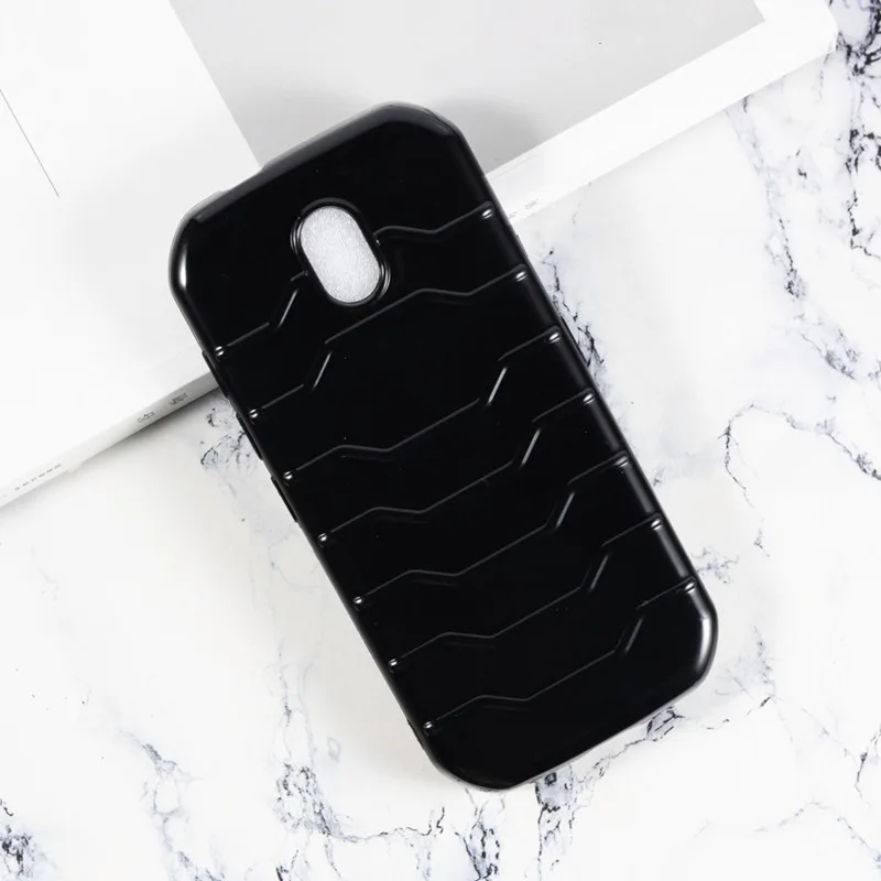 2PCS Case Cover TPU Soft Protective Case Black for Caterpillar Cat S42